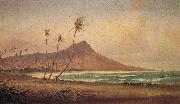 Gideon Jacques Denny Waikiki Beach oil painting
